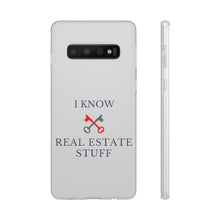 Load image into Gallery viewer, &quot;I Know Real Estate Stuff&quot; [WHITE] Flexi Case
