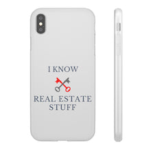 Load image into Gallery viewer, &quot;I Know Real Estate Stuff&quot; [WHITE] Flexi Case
