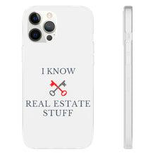 Load image into Gallery viewer, &quot;I Know Real Estate Stuff&quot; [WHITE] Flexi Case
