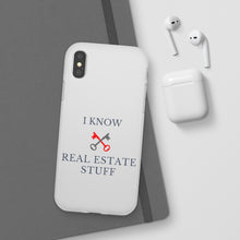 Load image into Gallery viewer, &quot;I Know Real Estate Stuff&quot; [WHITE] Flexi Case
