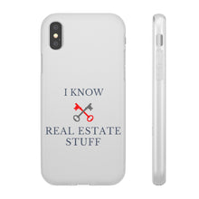 Load image into Gallery viewer, &quot;I Know Real Estate Stuff&quot; [WHITE] Flexi Case
