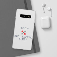 Load image into Gallery viewer, &quot;I Know Real Estate Stuff&quot; [WHITE] Flexi Case
