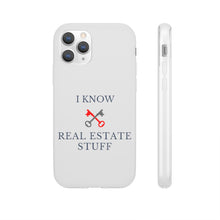 Load image into Gallery viewer, &quot;I Know Real Estate Stuff&quot; [WHITE] Flexi Case
