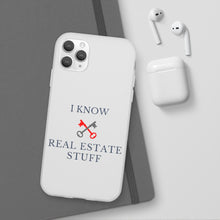 Load image into Gallery viewer, &quot;I Know Real Estate Stuff&quot; [WHITE] Flexi Case
