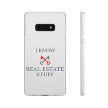 Load image into Gallery viewer, &quot;I Know Real Estate Stuff&quot; [WHITE] Flexi Case
