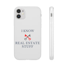 Load image into Gallery viewer, &quot;I Know Real Estate Stuff&quot; [WHITE] Flexi Case
