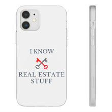 Load image into Gallery viewer, &quot;I Know Real Estate Stuff&quot; [WHITE] Flexi Case
