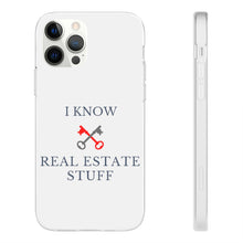 Load image into Gallery viewer, &quot;I Know Real Estate Stuff&quot; [WHITE] Flexi Case
