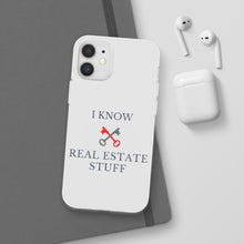 Load image into Gallery viewer, &quot;I Know Real Estate Stuff&quot; [WHITE] Flexi Case
