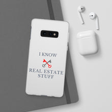 Load image into Gallery viewer, &quot;I Know Real Estate Stuff&quot; [WHITE] Flexi Case
