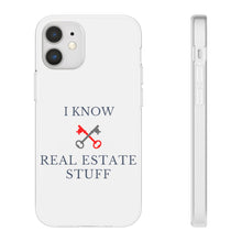 Load image into Gallery viewer, &quot;I Know Real Estate Stuff&quot; [WHITE] Flexi Case
