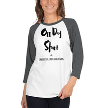 Load image into Gallery viewer, &quot;Off Day Shirt&quot; 3/4 sleeve raglan shirt

